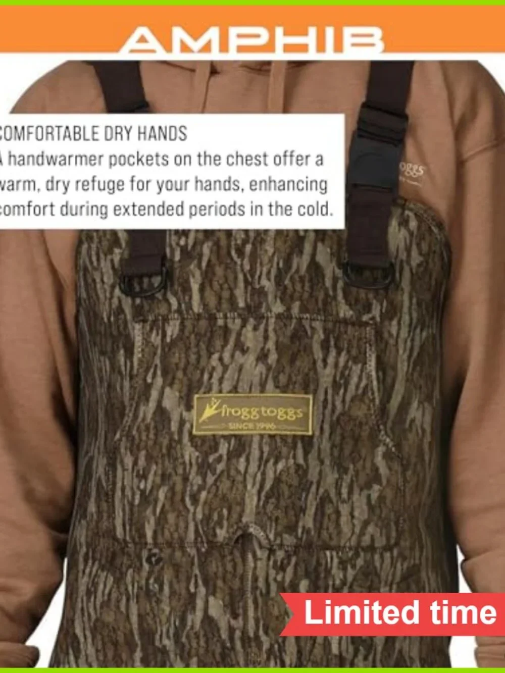 FROGG TOGGS Amphib Neoprene Bootfoot Waterproof Fishing Wader
